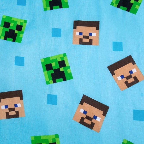 Bavlněné dětské povlečení se svítícím efektem na jednolůžko 140x200 cm Minecraft "Jungle Fight" – Jerry Fabrics-image-4