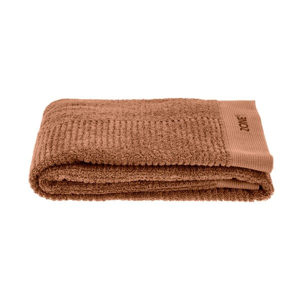 Oranžovohnědá bavlněná osuška 70x140 cm Terracotta – Zone-image-2