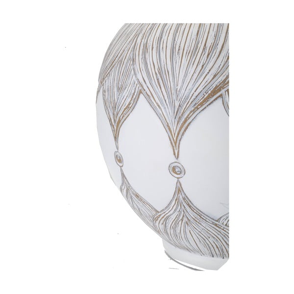 Stolní lampa s textilním stínidlem v bílo-zlaté barvě (výška 59 cm) Atene – Mauro Ferretti-image-1