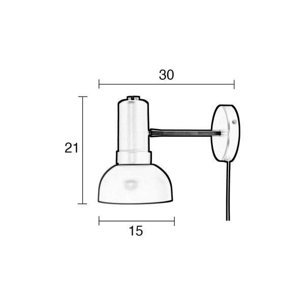 Šedo-růžové nástěnné svítidlo Zuiver Charlie-image-2
