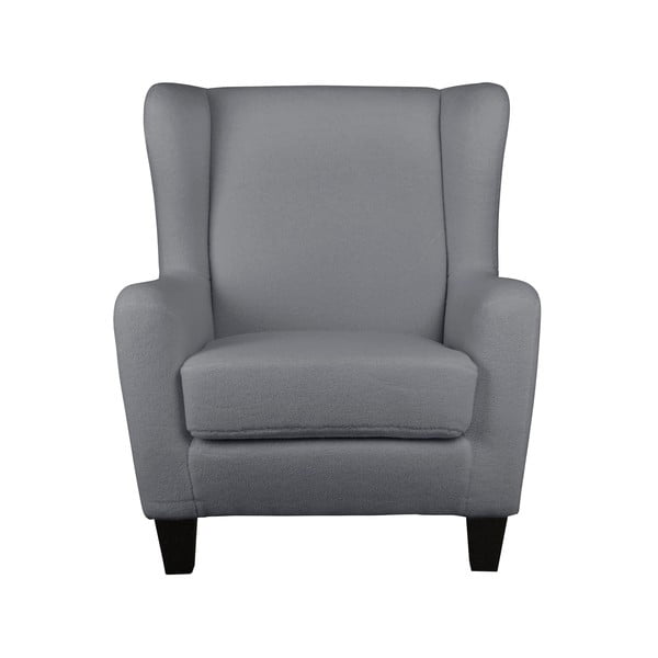 Šedé sametové křeslo ušák Zhili - Støraa-image-2