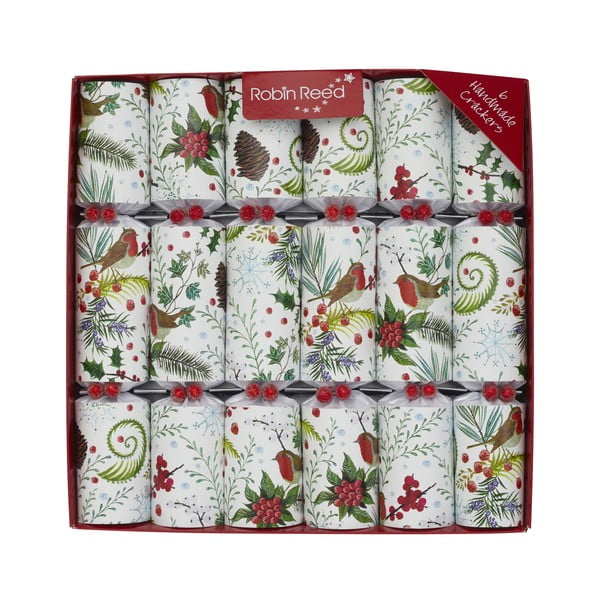 Vánoční crackery v sadě 6 ks Festive Foliage – Robin Reed