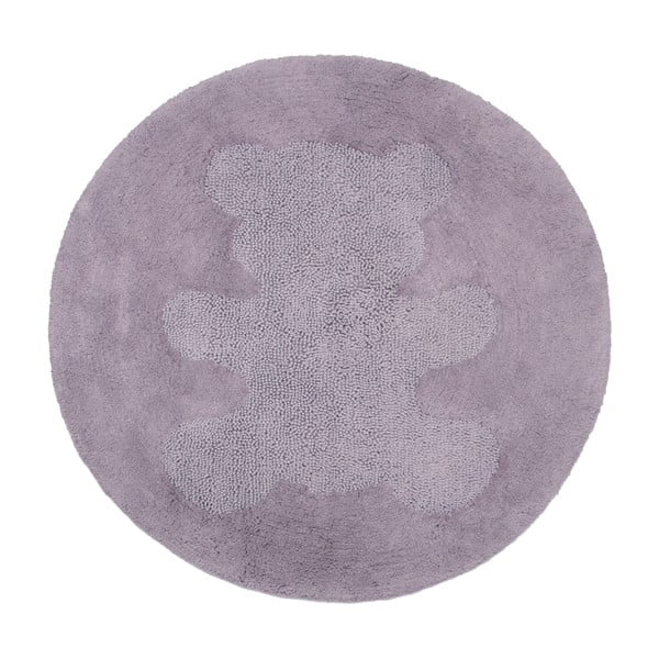 Dětský fialový koberec Sweet Teddy, Ø100 cm