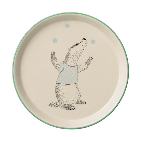 Dětský keramický talíř Bloomingville Marius, ⌀ 20 cm