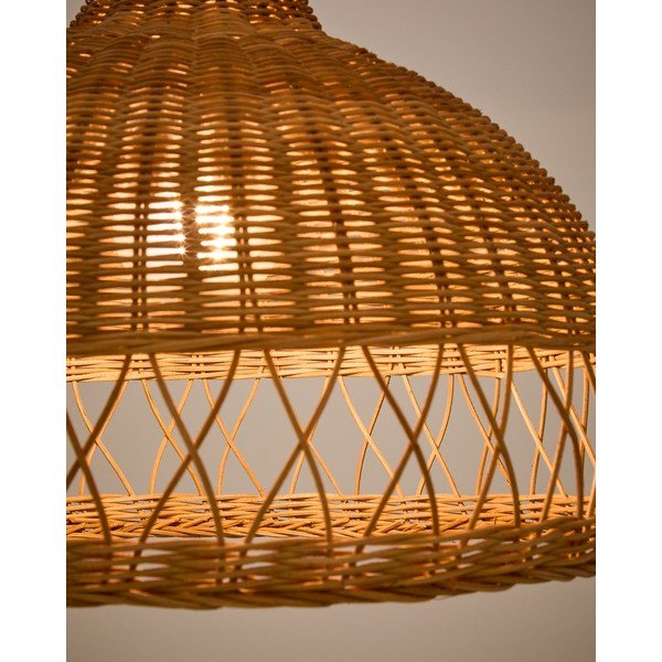 Ratanové stínidlo v přírodní barvě ø 40 cm Loura – Kave Home-image-3