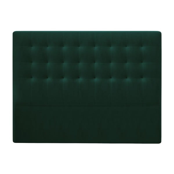 Lahvově zelené čelo postele se sametovým potahem Windsor & Co Sofas Athena, 200 x 120 cm