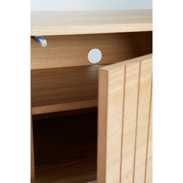 TV stolek v dekoru jasanu v přírodní barvě 120x38x40 cm Sandviken – Jotex-image-3