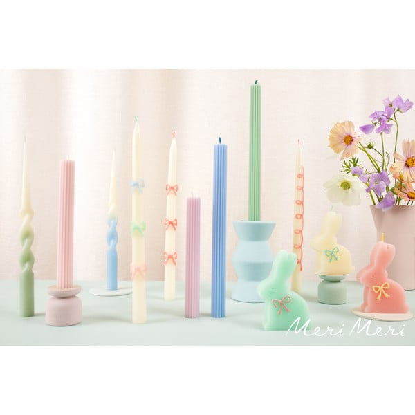 Svíčky s velikonočním motivem v sadě 3 ks doba hoření 2 h Bunny – Meri Meri-image-1