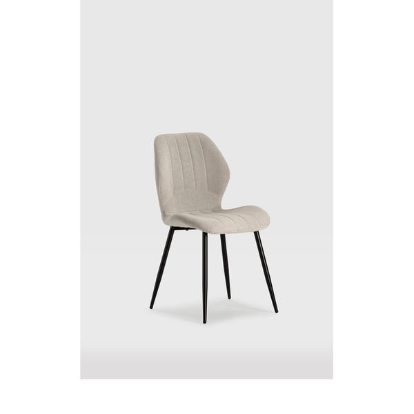 Krémové jídelní židle v sadě 4 ks Milu – Marckeric-image-1