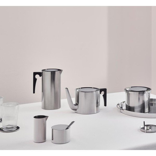 Konvice na čaj z nerezové oceli ve stříbrné barvě 1,25 l Arne Jacobsen – Stelton-image-1