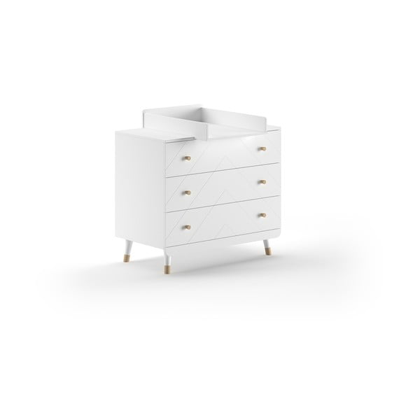 Bílá dětská komoda s přebalovacím pultem 100x100x74 cm Billy – Vipack