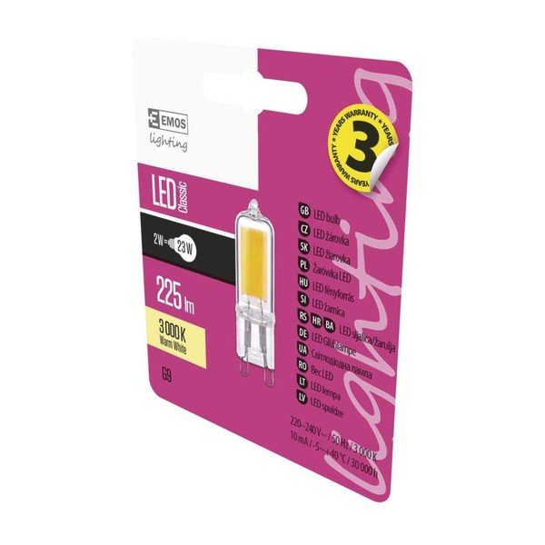 LED žárovka G9, 23 W, 230 V - EMOS-image-1