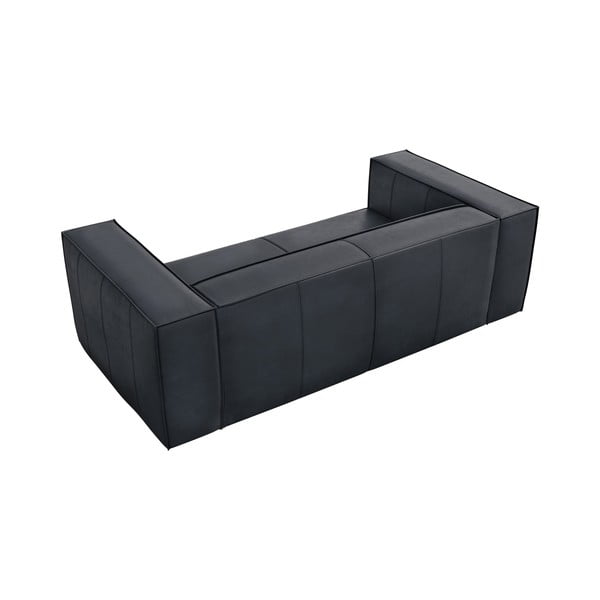 Tmavě modrá kožená pohovka 212 cm Madame – Windsor & Co Sofas-image-3
