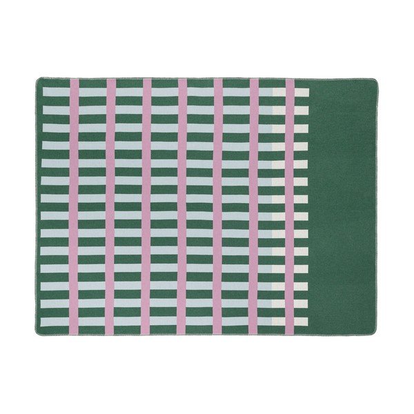 Zelená/růžová deka 160x200 cm Onu – noo.ma