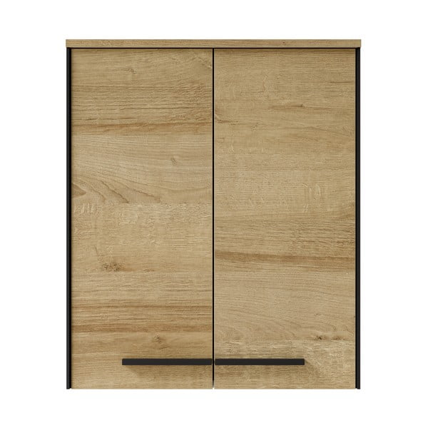 Závěsná koupelnová skříňka v dekoru dubu v přírodní barvě 72x60 cm Quickset 395 – Pelipal