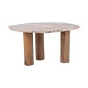 Odkládací stolek s deskou v dekoru mramoru 50x75 cm Organic   – Leitmotiv
