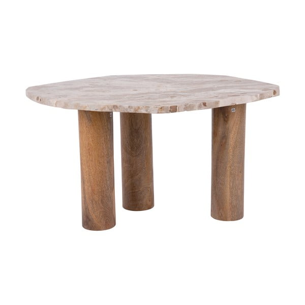Odkládací stolek s deskou v dekoru mramoru 50x75 cm Organic   – Leitmotiv