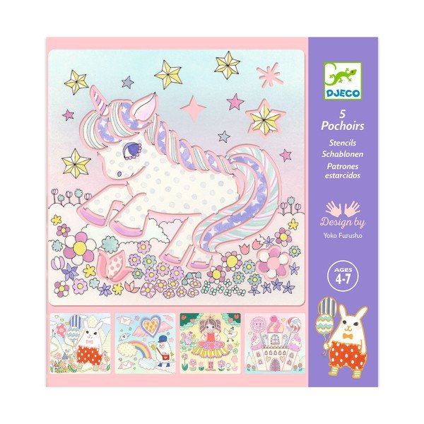Sada 4 šablon Djeco Kawaii-image-1