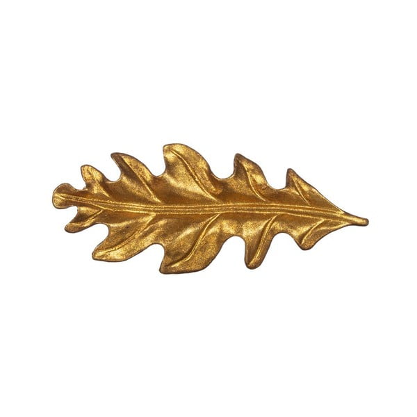 Cínová úchytka na šuplík ve zlaté barvě Sass & Belle Leaf