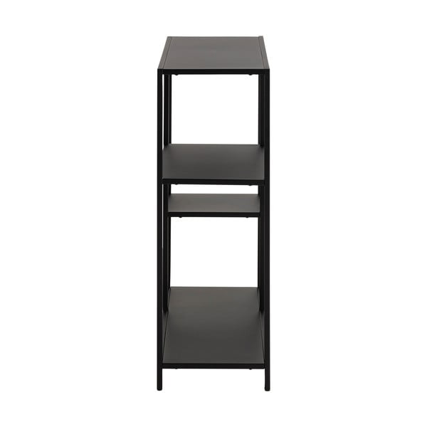 Černá kovová knihovna 80x86 cm Newcastle – Actona-image-3