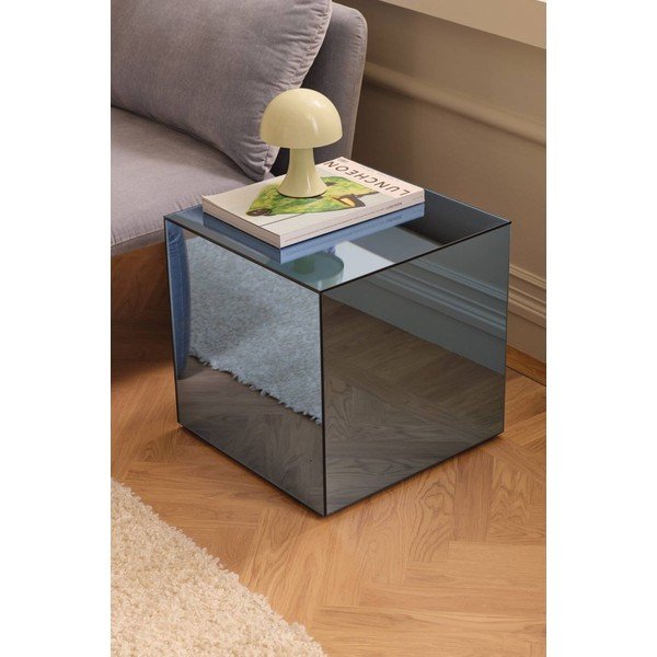 Skleněný odkládací stolek 45,5x45,5 cm Cube – Ellos Home-image-1