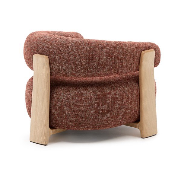 Žinylkové křeslo v terakotové barvě Granite – Kave Home-image-4