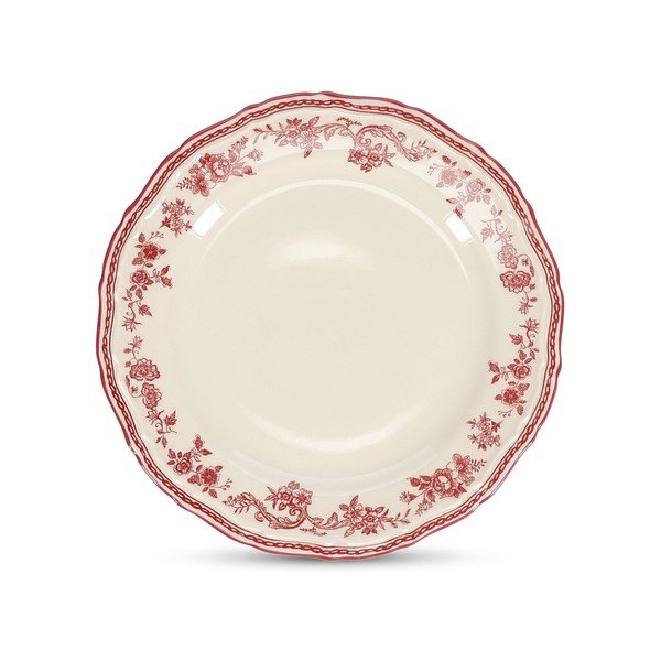 Vínový/slonovinový dezertní  porcelánový talíř ø 21,5 cm Cyril – S|P Collection
