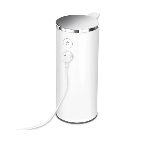 Bílý automatický ocelový dávkovač mýdla 266 ml - simplehuman-image-3