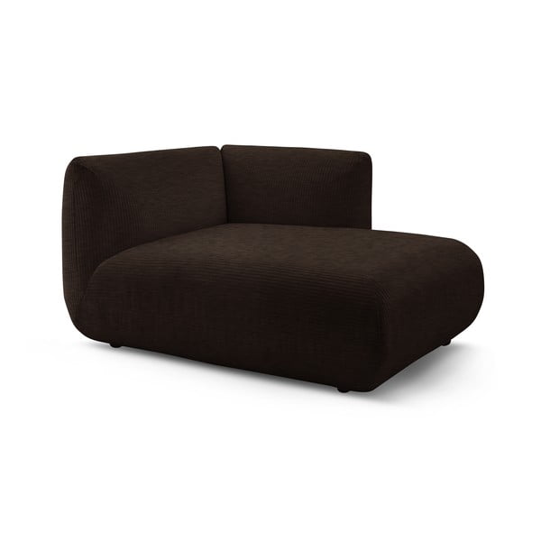 Tmavě hnědý manšestrový modul pohovky (pravý roh) Lecomte – Bobochic Paris-image-3