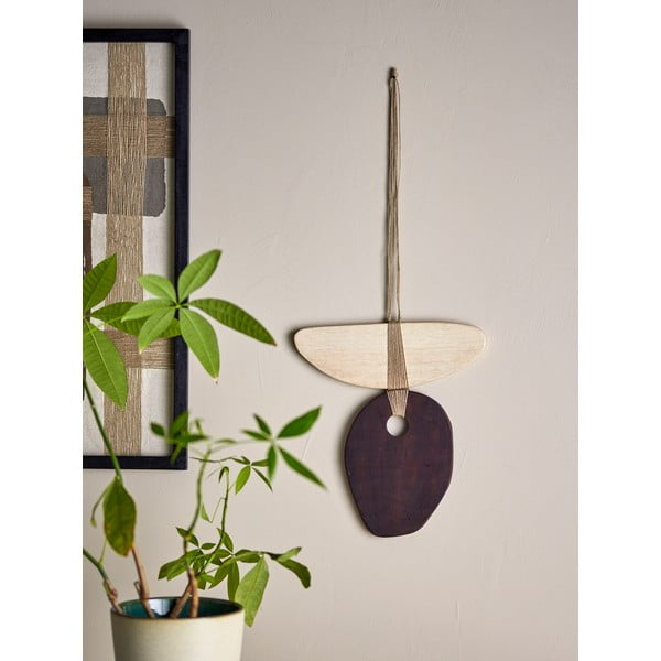 Dřevěná nástěnná dekorace 30,5x33 cm Yoki – Bloomingville-image-1