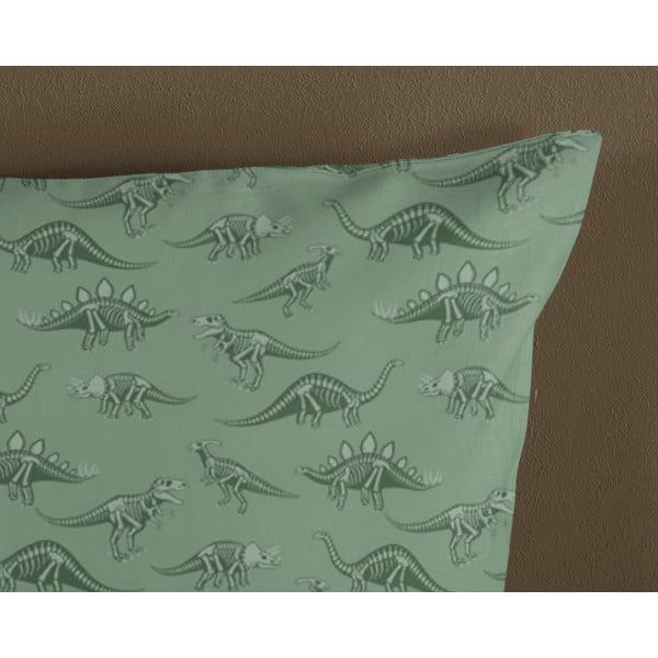 Zelené/béžové bavlněné dětské povlečení do postýlky 100x135 cm Gabi – Good Morning-image-3