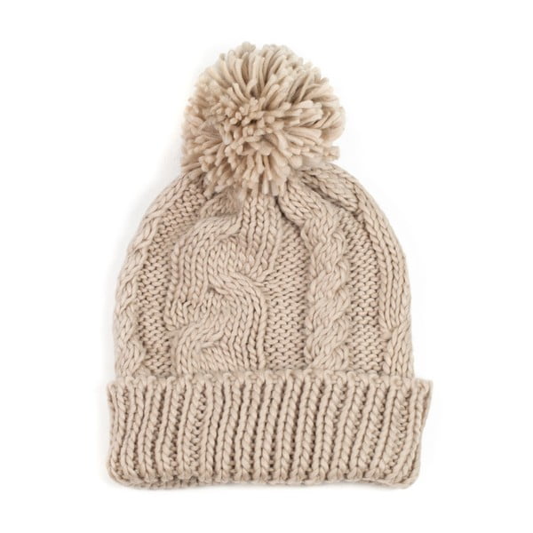Čepice Pom Beige