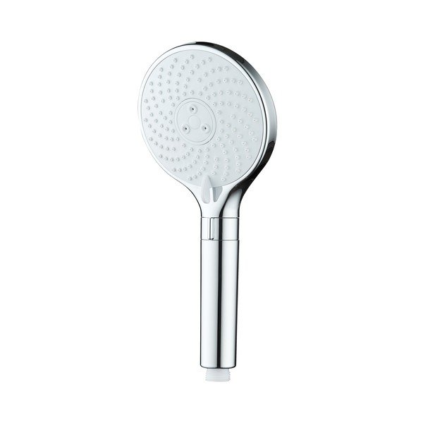 Plastová sprchová hlavice v leskle stříbrné barvě ø 12 cm Water Saving – Wenko-image-3