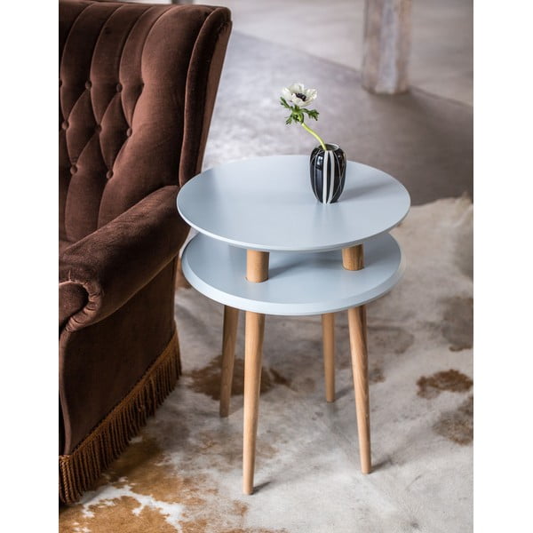 Tmavě šedý odkládací stolek Ragaba UFO, Ø 45 cm-image-2