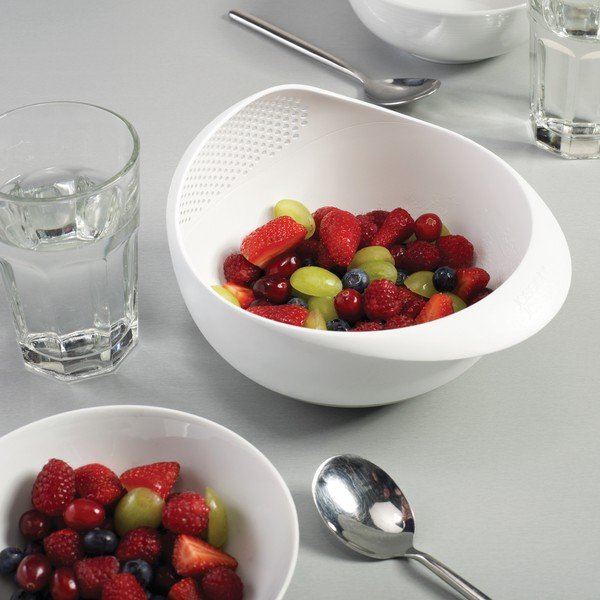 Mísa s cedníkem Prep&Serve, malá, bílá-image-4