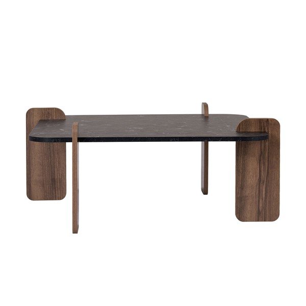Černý konferenční stolek 90x90 cm Marais – Nordure-image-4