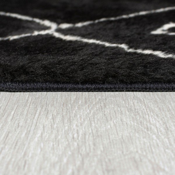 Černý pratelný koberec 160x230 cm Imran – Flair Rugs-image-4