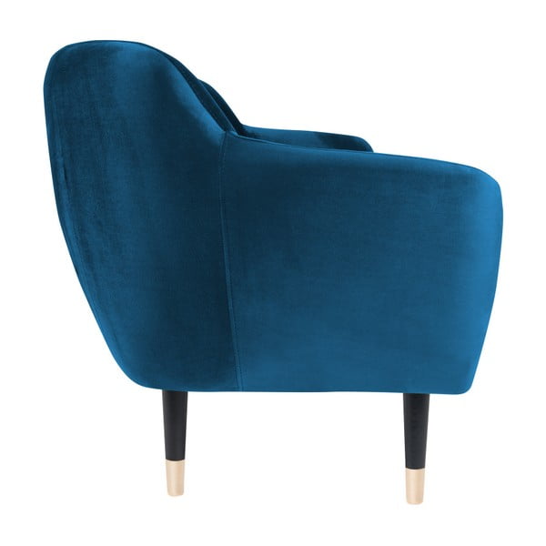Modrá pohovka s černými nohami Mazzini Sofas Benito, 158 cm-image-3