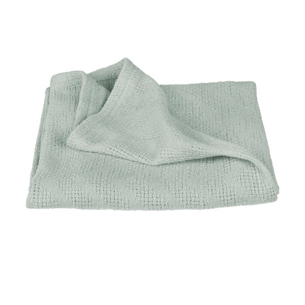 Zelená pletená dětská deka z bio bavlny 80x80 cm Lil Planet – Roba