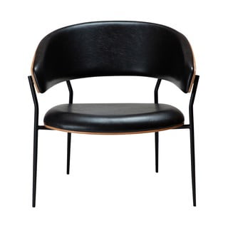 Černé křeslo z imitace kůže Crib – DAN-FORM Denmark