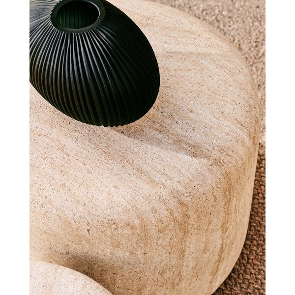 Betonový kulatý zahradní stolek ø 60 cm Drasi – Kave Home-image-2