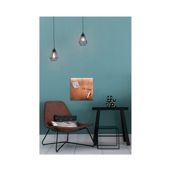 Magnetická tabule Styler Grey Copper, 30 x 30 cm-image-1