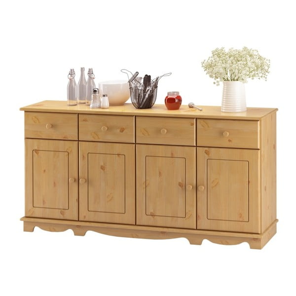 Čtyřdveřový příborník z masivního borovicového dřeva Støraa Cheryl-image-3