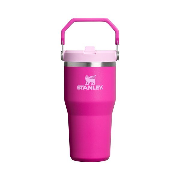Růžová termoska z nerezové oceli 600 ml IceFlow™ Flip Straw 2.0 Tumbler Violet Blossom – Stanley