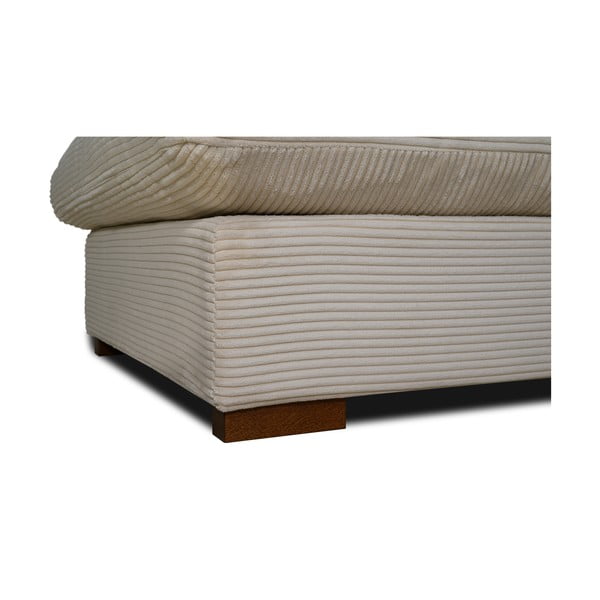 Béžový manšestrový taburet Comfy – Scandic-image-3