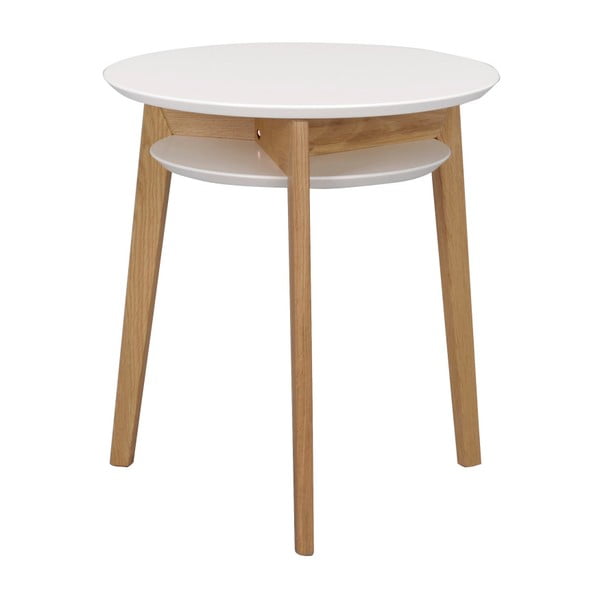 Konferenční stolek s konstrukcí z dubového dřeva Folke Rodeo, ⌀ 50 cm
