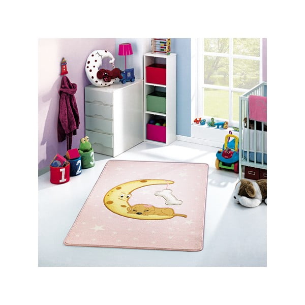 Dětský koberec Moon Pink, 133x190 cm