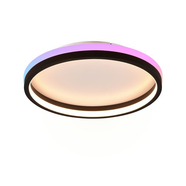 Matně černé LED stropní svítidlo na dálkové ovládání ø 39 cm Hiko – Reality-image-2