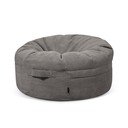 Tmavě šedý manšestrový sedací vak Roll 105 – SLOWDOWN