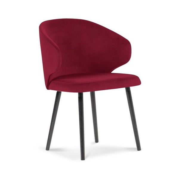 Červená jídelní židle se sametovým potahem Windsor & Co Sofas Nemesis